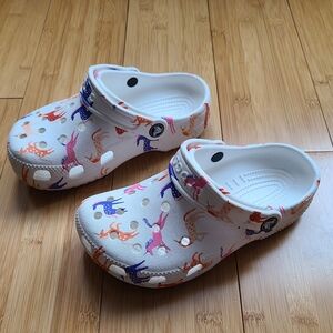 Crocs Kids Unicorn Print Clogs